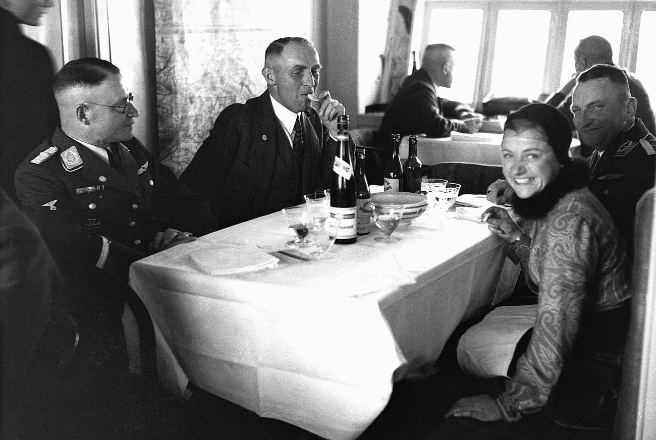 Dining Room on the Hindenburg, 1936