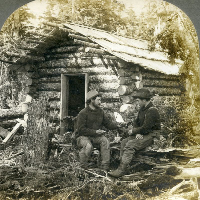The first white man's log cabin in Haines, Alaska.