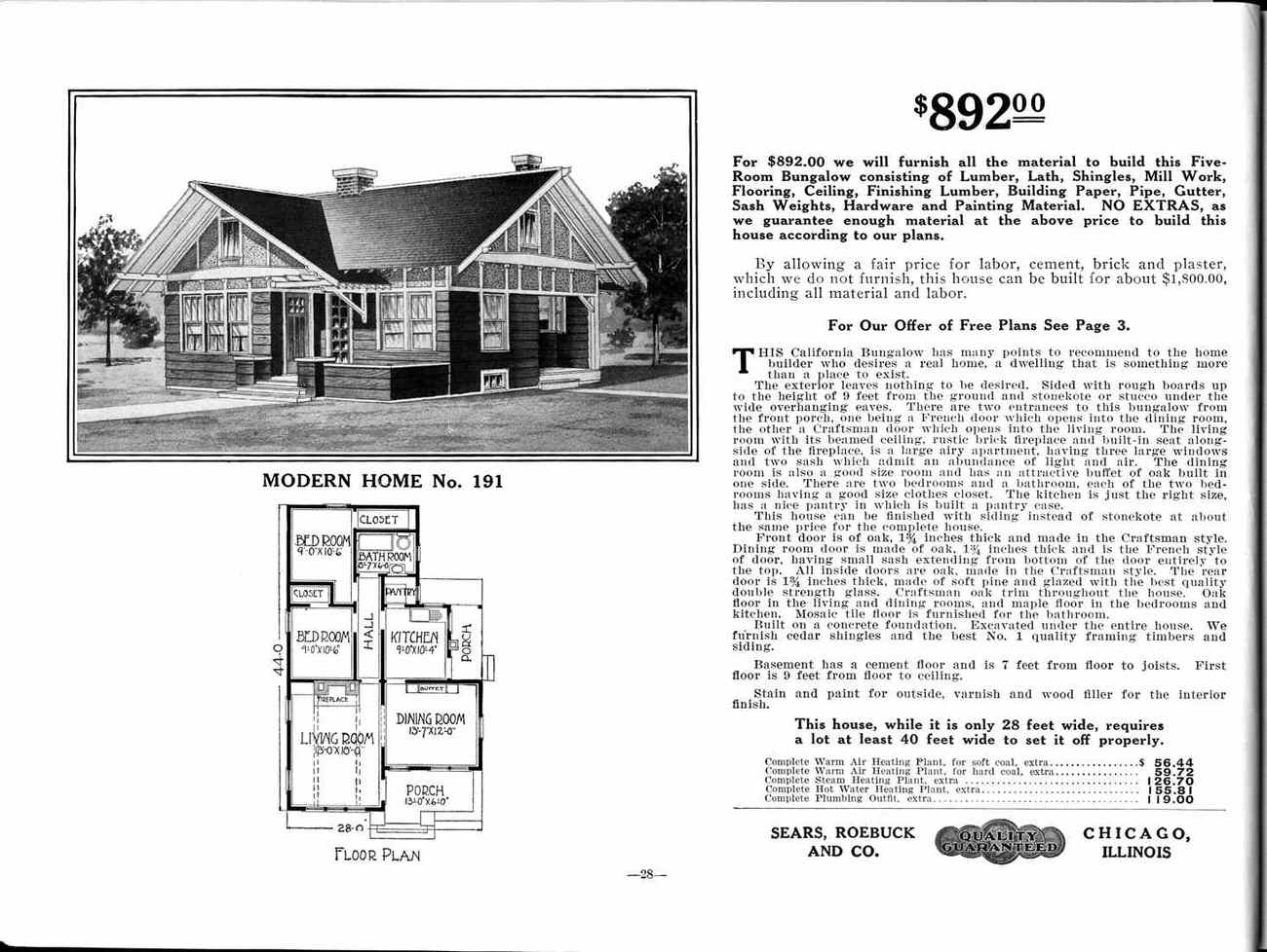 The History of Mail Order Houses Sold by Sears in the Early 20th Century