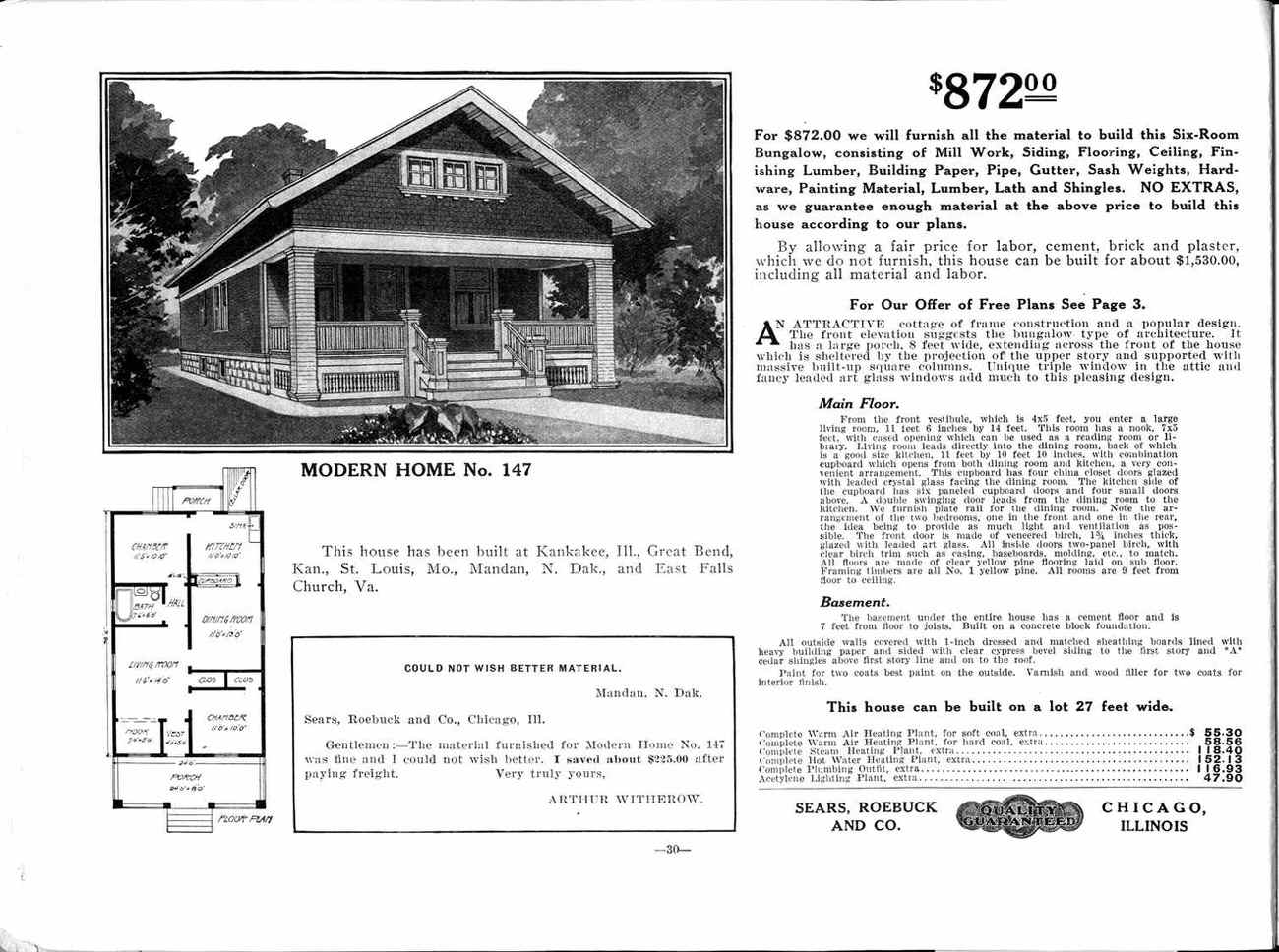 The History of Mail Order Houses Sold by Sears in the Early 20th Century