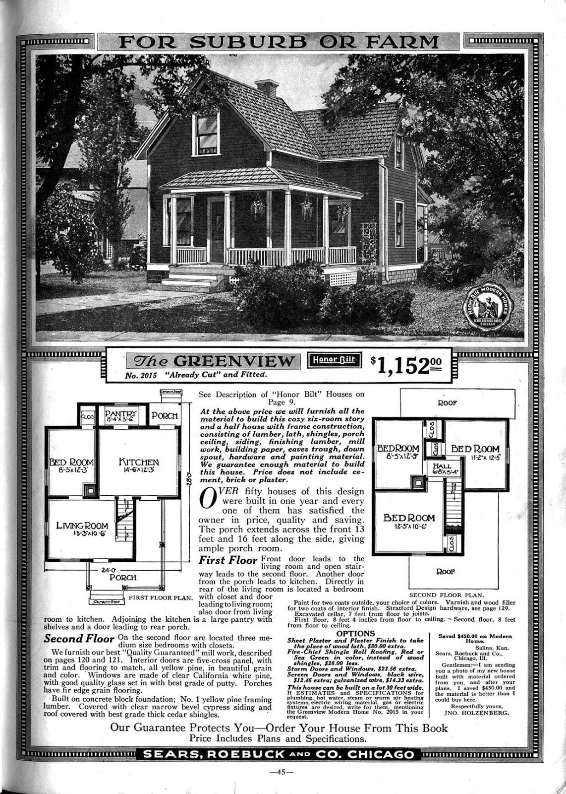 The History of Mail Order Houses Sold by Sears in the Early 20th Century