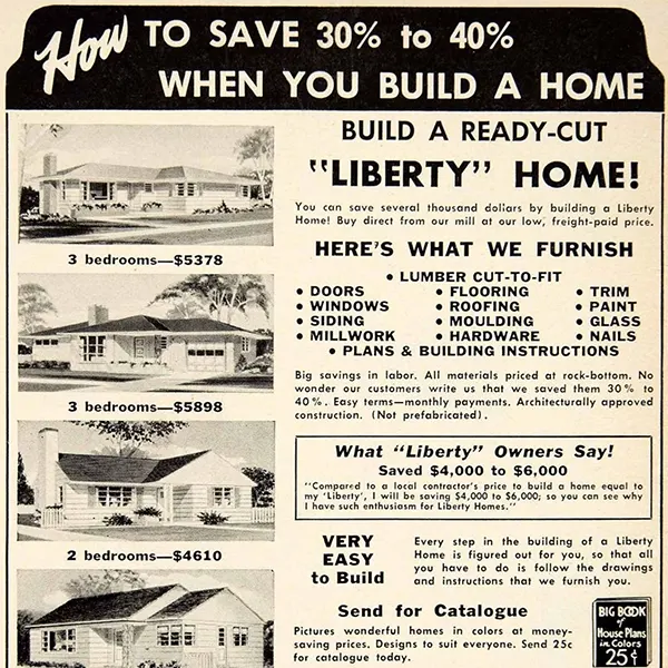 The History of Mail Order Houses Sold by Sears in the Early 20th Century