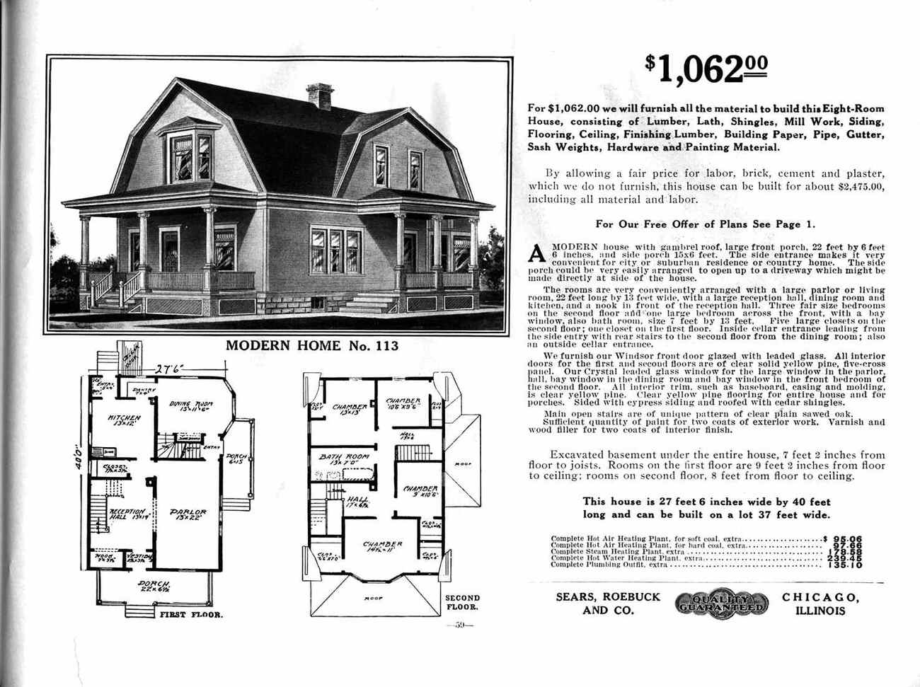 The History of Mail Order Houses Sold by Sears in the Early 20th Century