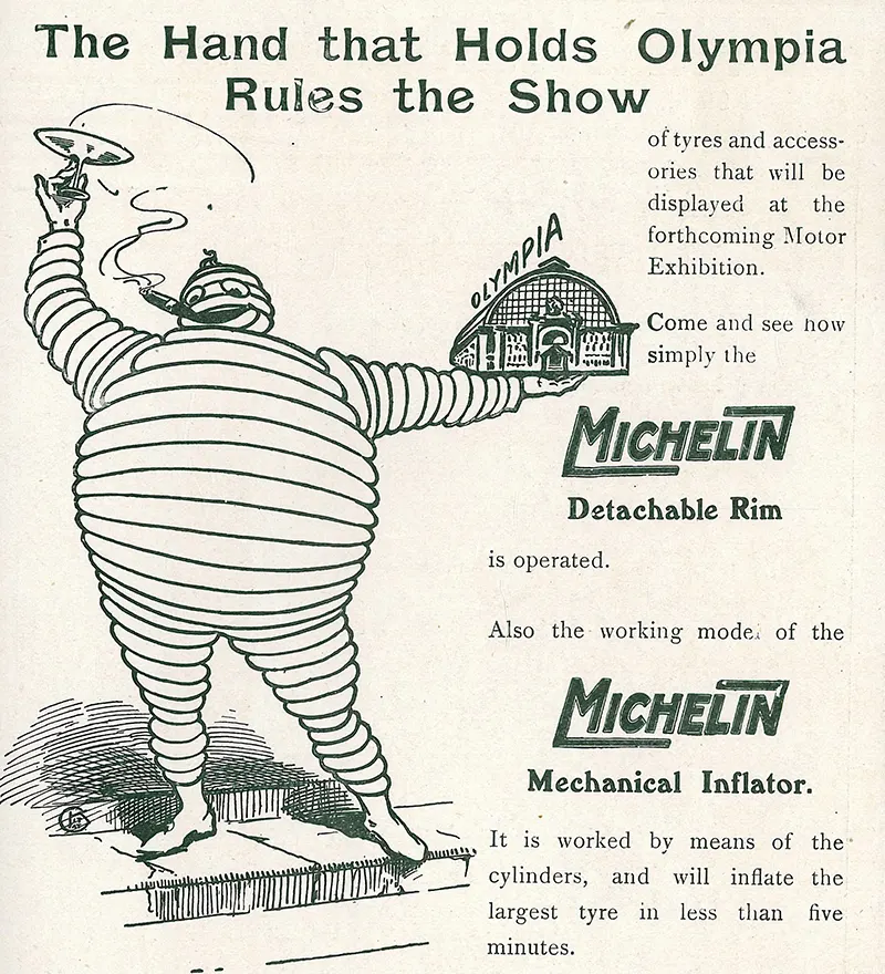 The Original Michelin Man of Michelin Tires in Chilling Vintage Advertising Photos