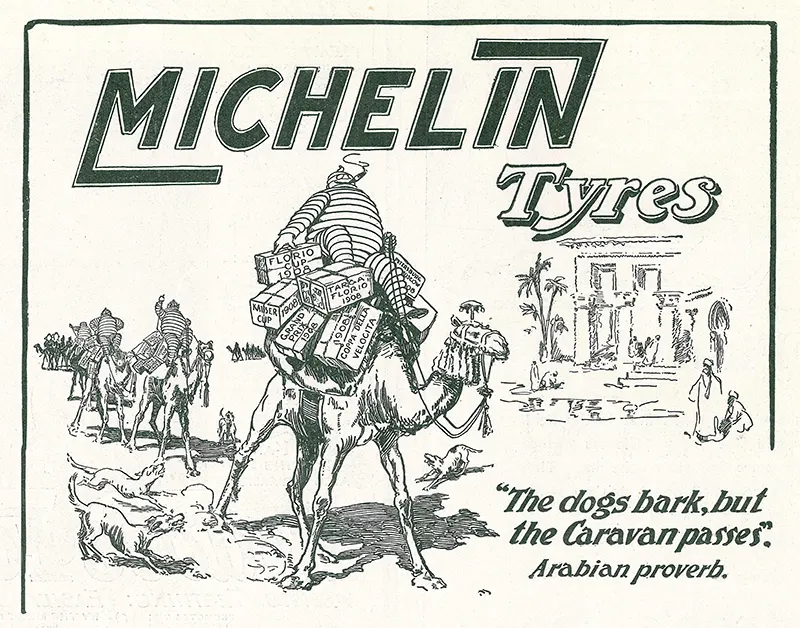 The Original Michelin Man of Michelin Tires in Chilling Vintage Advertising Photos