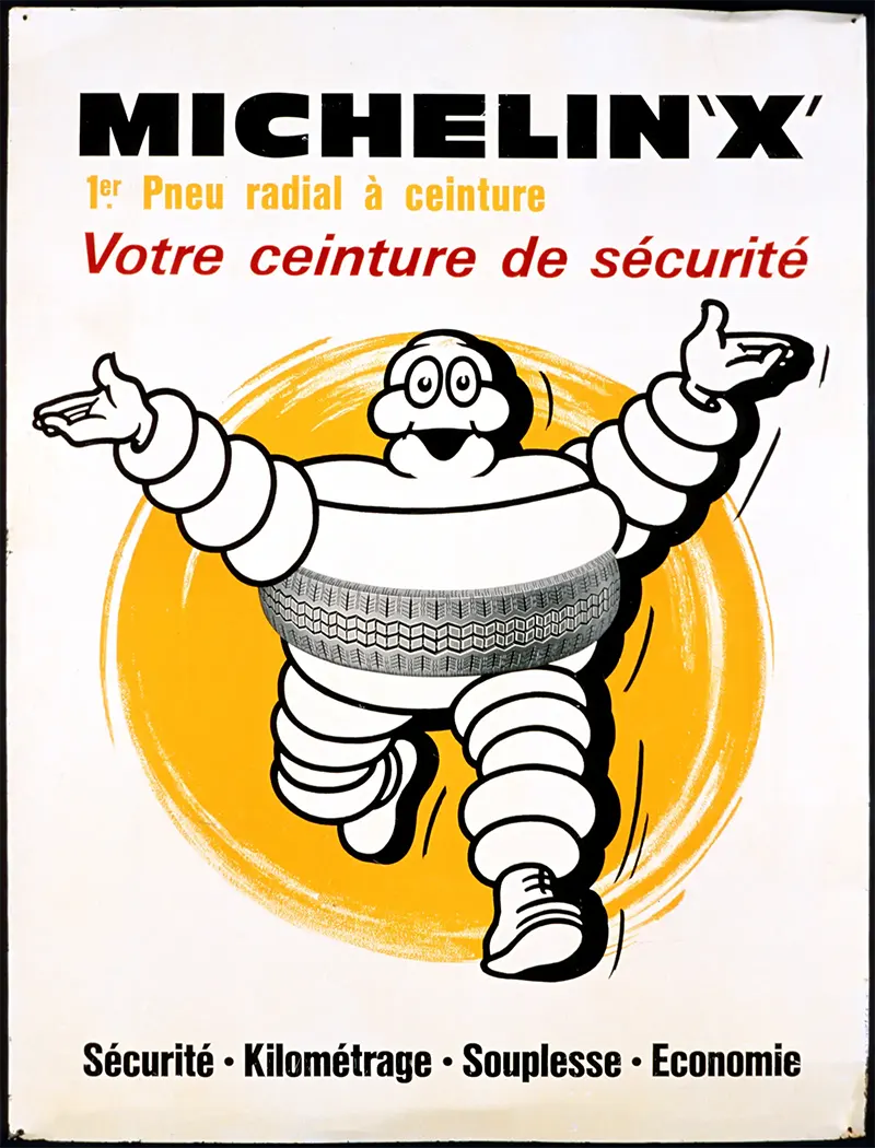 The Original Michelin Man of Michelin Tires in Chilling Vintage Advertising Photos