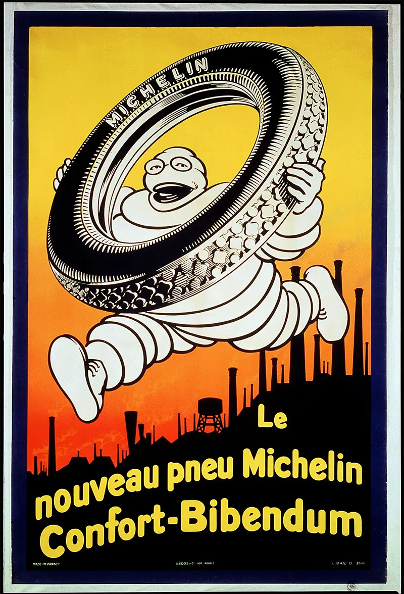 Michelin Man depiction, 1950.