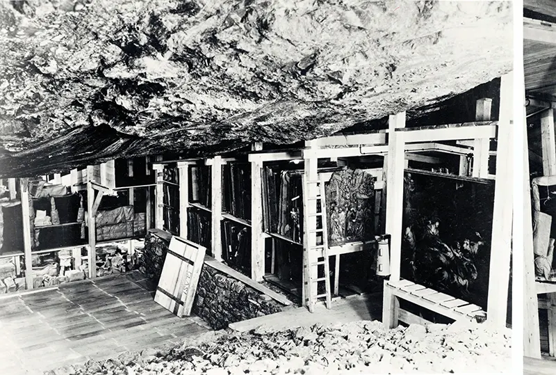 Mine chamber with stolen art, Altaussee, Austria, May 1945.