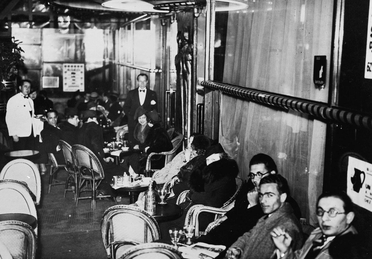 Interior of Cafe Dupont-Latin, Boulevard Saint-Michel, Paris, 1920s