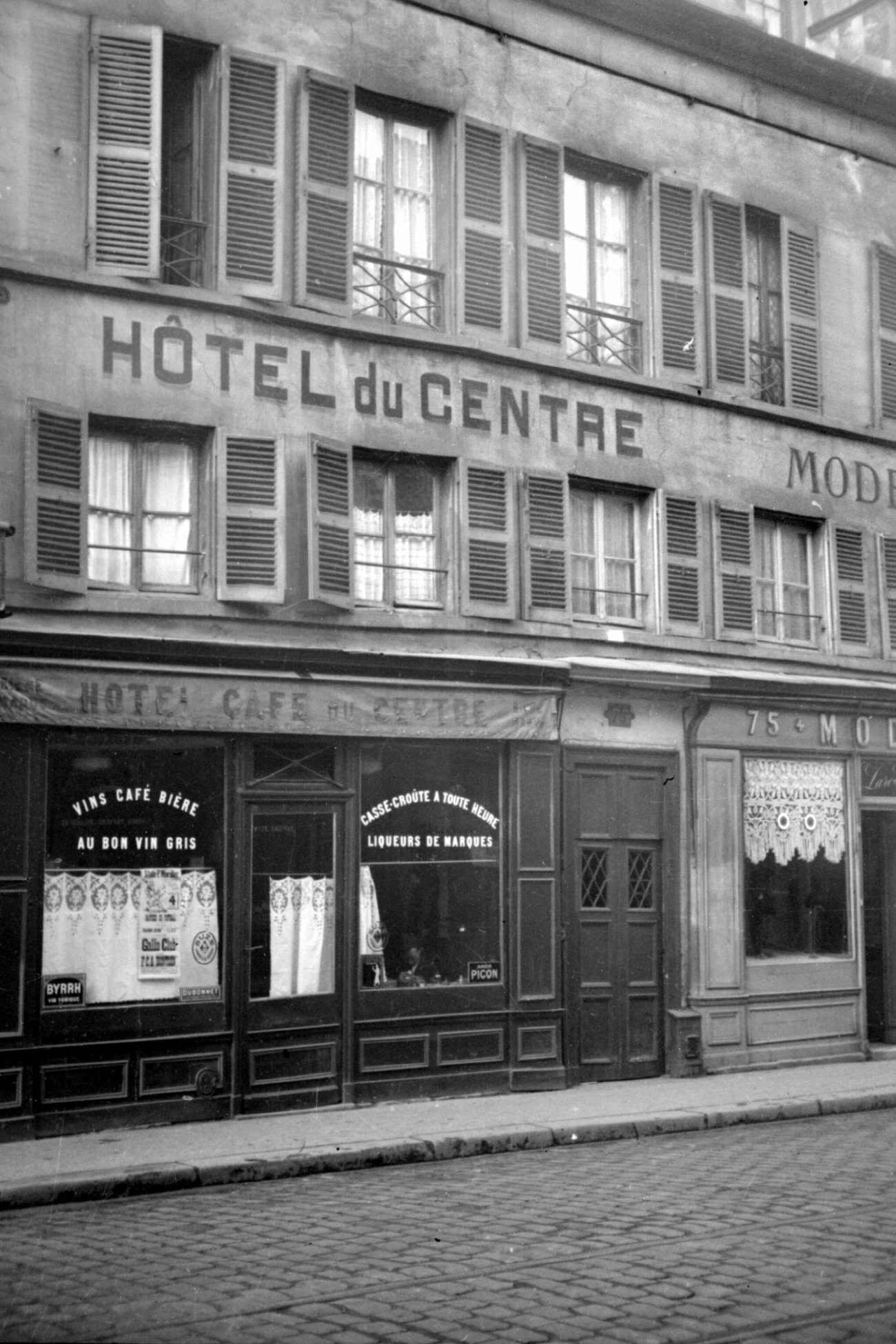 The Hotel of the Center, Paris, 1920s
