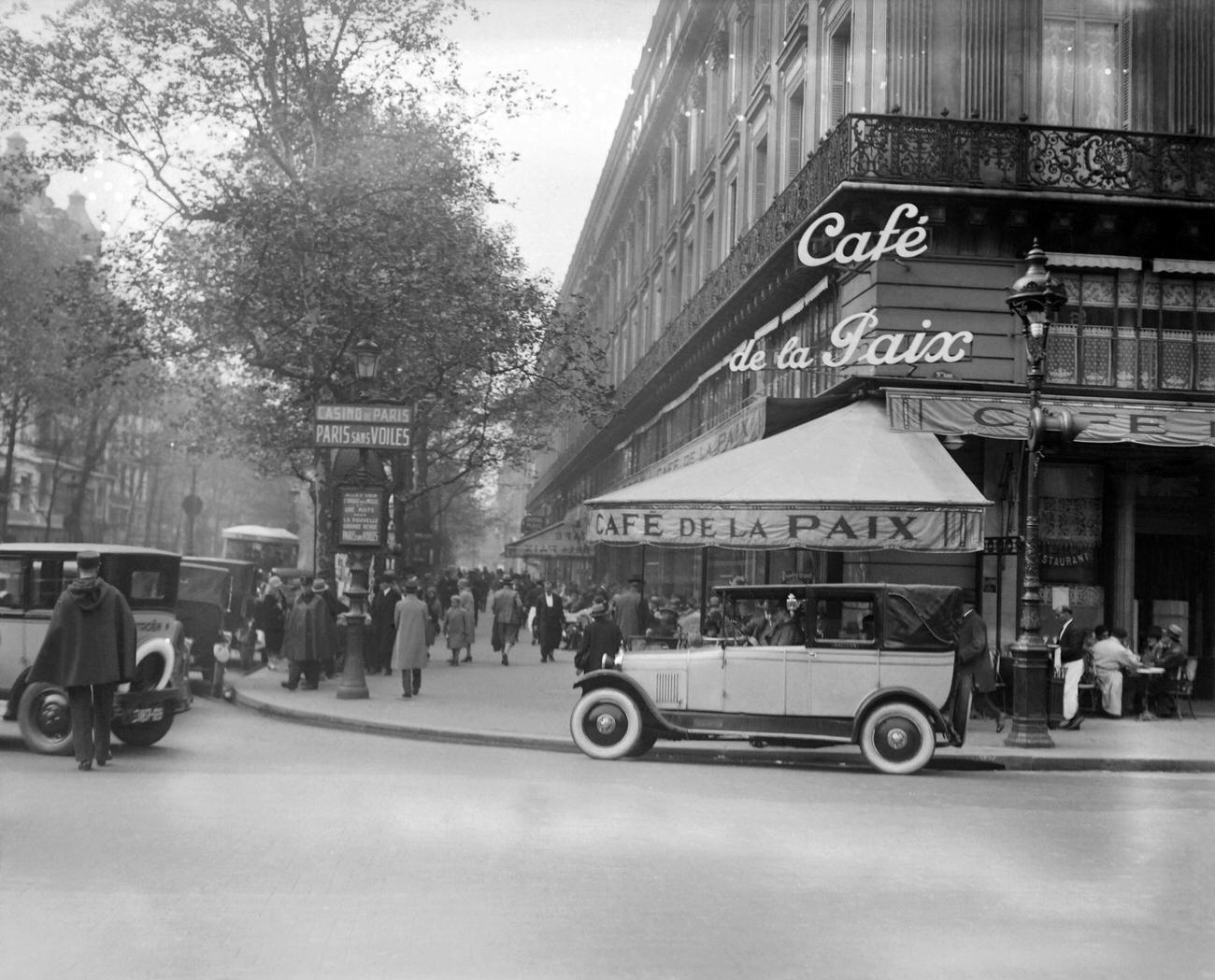 The Cafe De La Paix, Paris, 1928