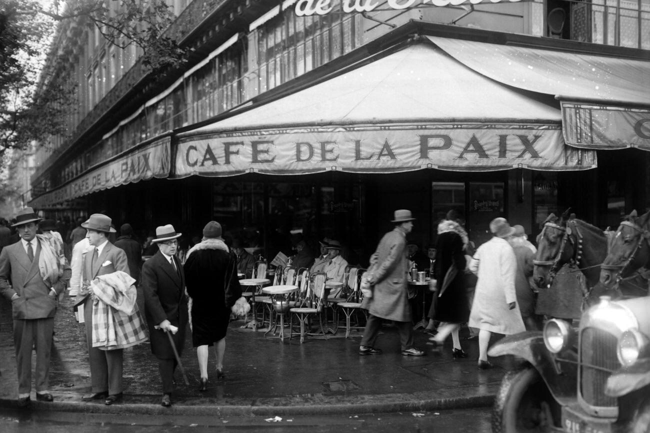 The Cafe De La Paix, Paris, 1928
