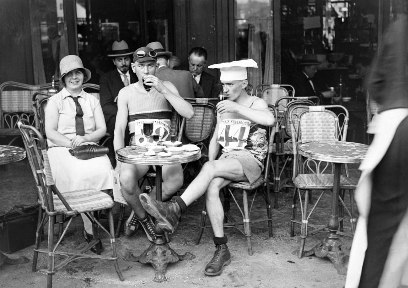 Runners of the Paris Strasbourg Race, Paris, 1929