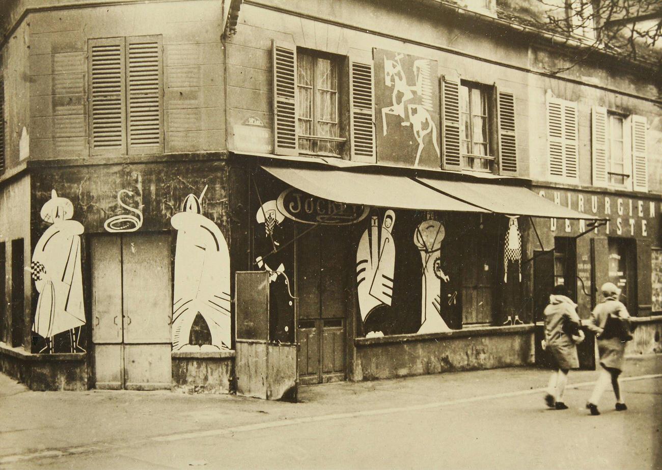 Jockey Café, a Popular Spot for American Art Students in Montparnasse, Paris, 1930