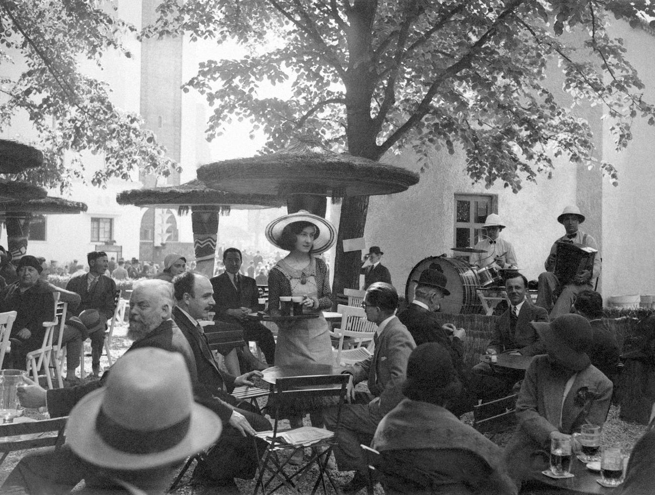 Cafe Terrace at the Colonial Exposition, Paris, May 1931