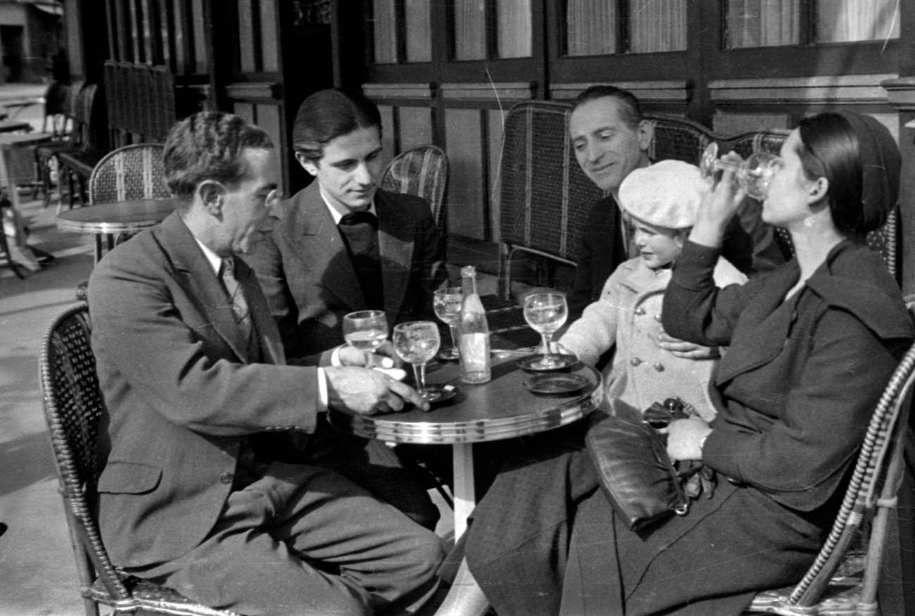 Cafe Terrace in Paris, 1930