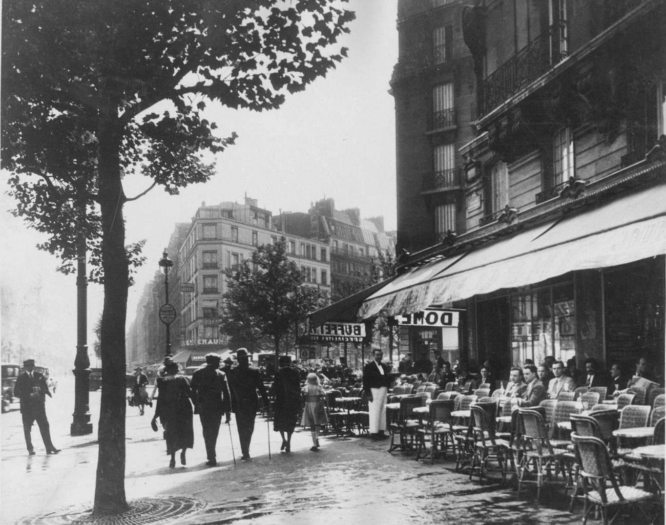 Typical Street Cafe, Paris, 11 September 1936