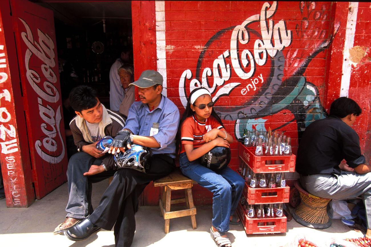 Coca-Cola business in Kathmandu, Nepal.
