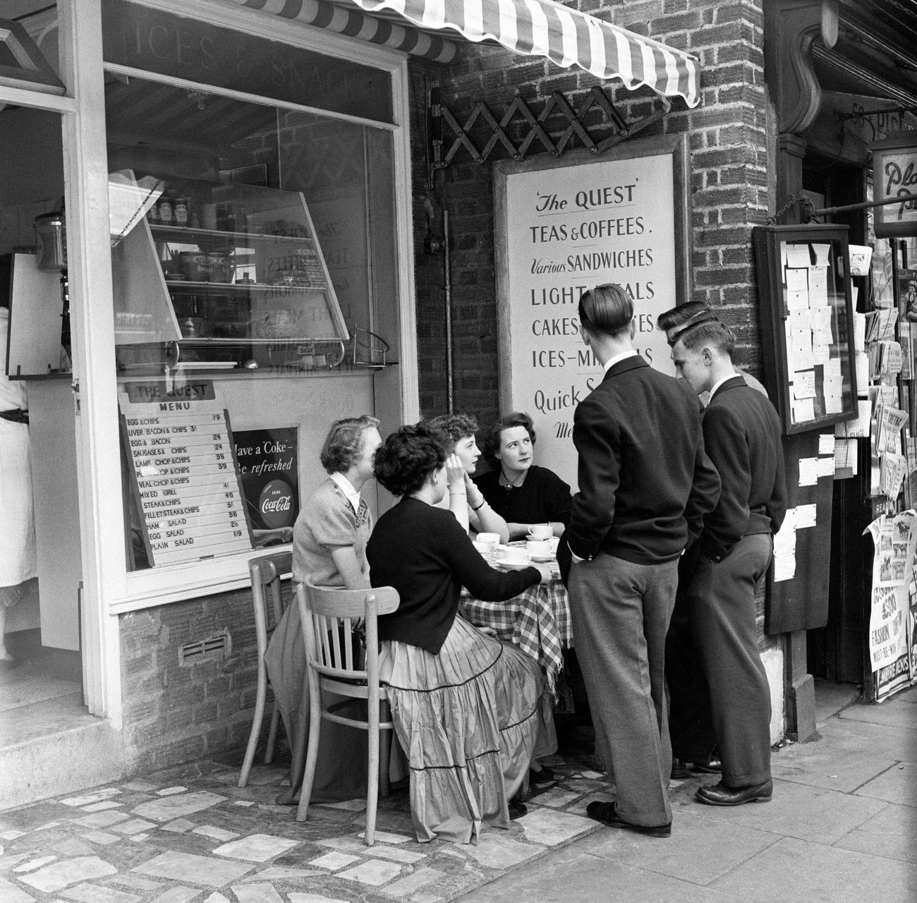 Scenes in Hampstead, north London, September 24, 1954.