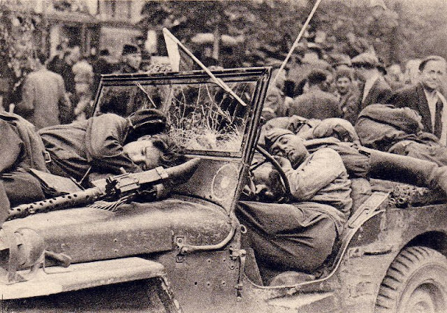 Prague's liberation: timely yet weary arrivals, 1945.