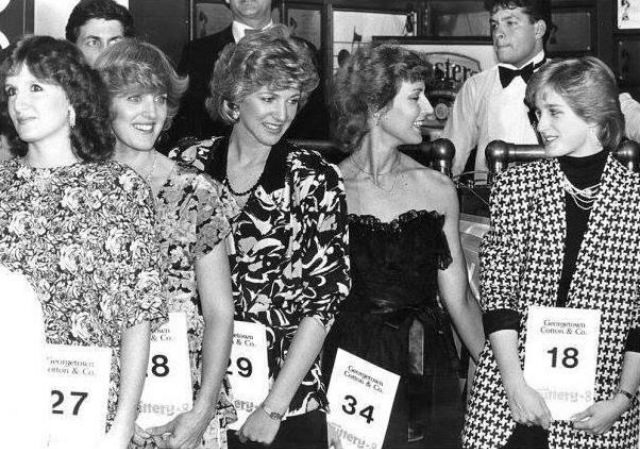 The Princess Diana Look-alike Contest in Washington D.C. Reflecting the Era's Adoration for a Royal Icon