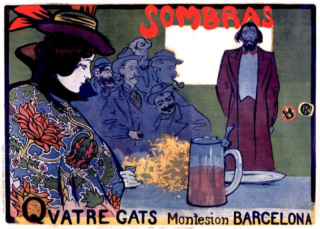 Sombras, Quatre Gats, Barcelona, 1897
