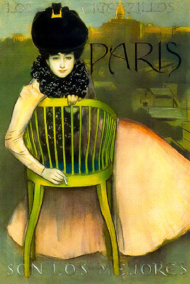 Cigarrillos Paris, Montmartre, 1901