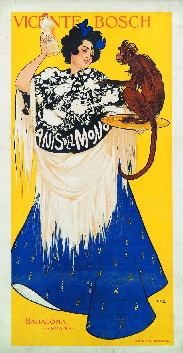 "Anise for a monkey". Badalona, ​​Spain, 1898