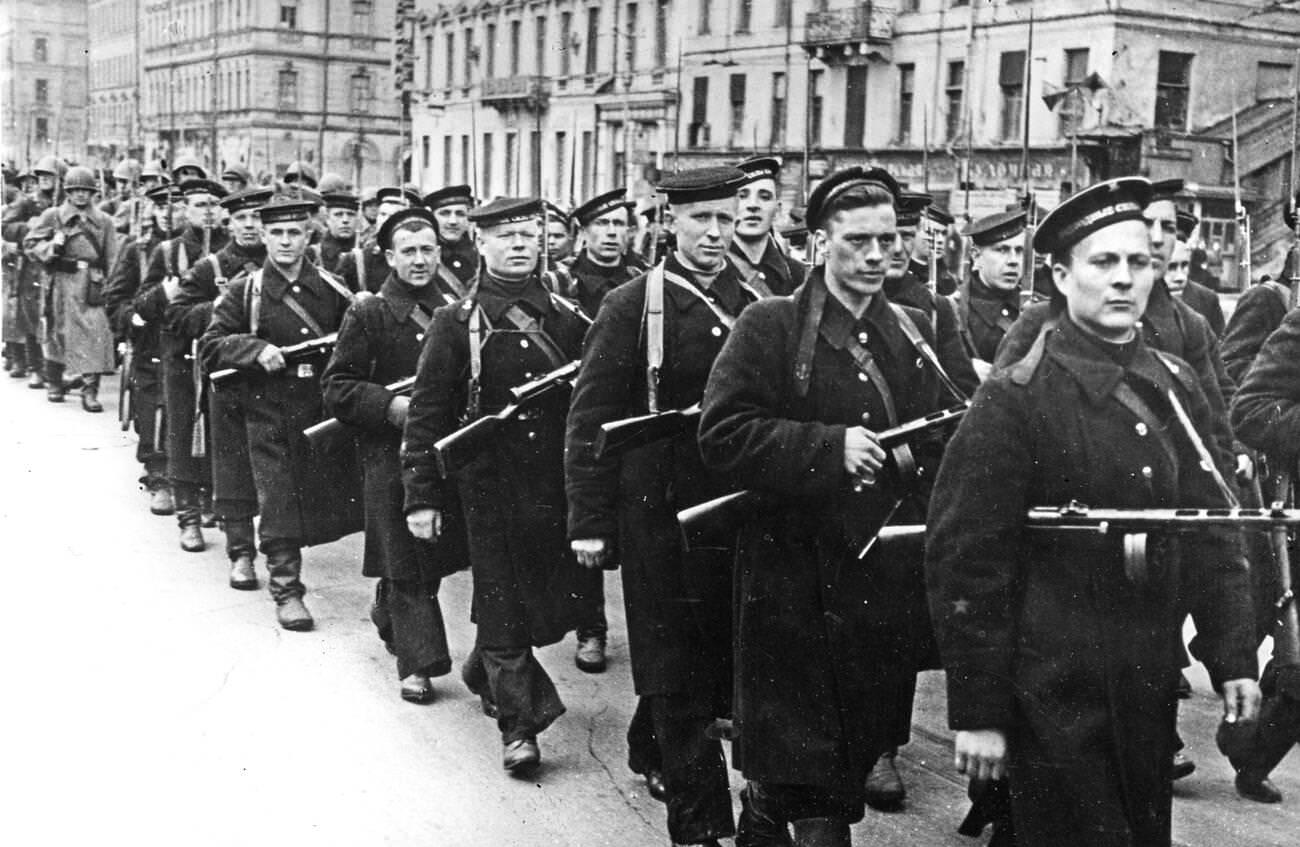 Soviet Marines in Leningrad at the Beginning of the Siege, 1941
