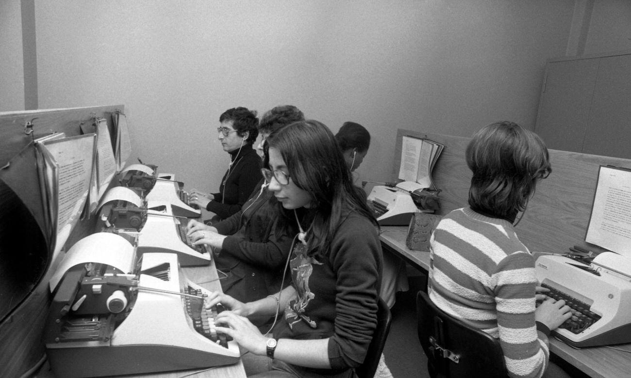 Typing Course, Paris, 1975