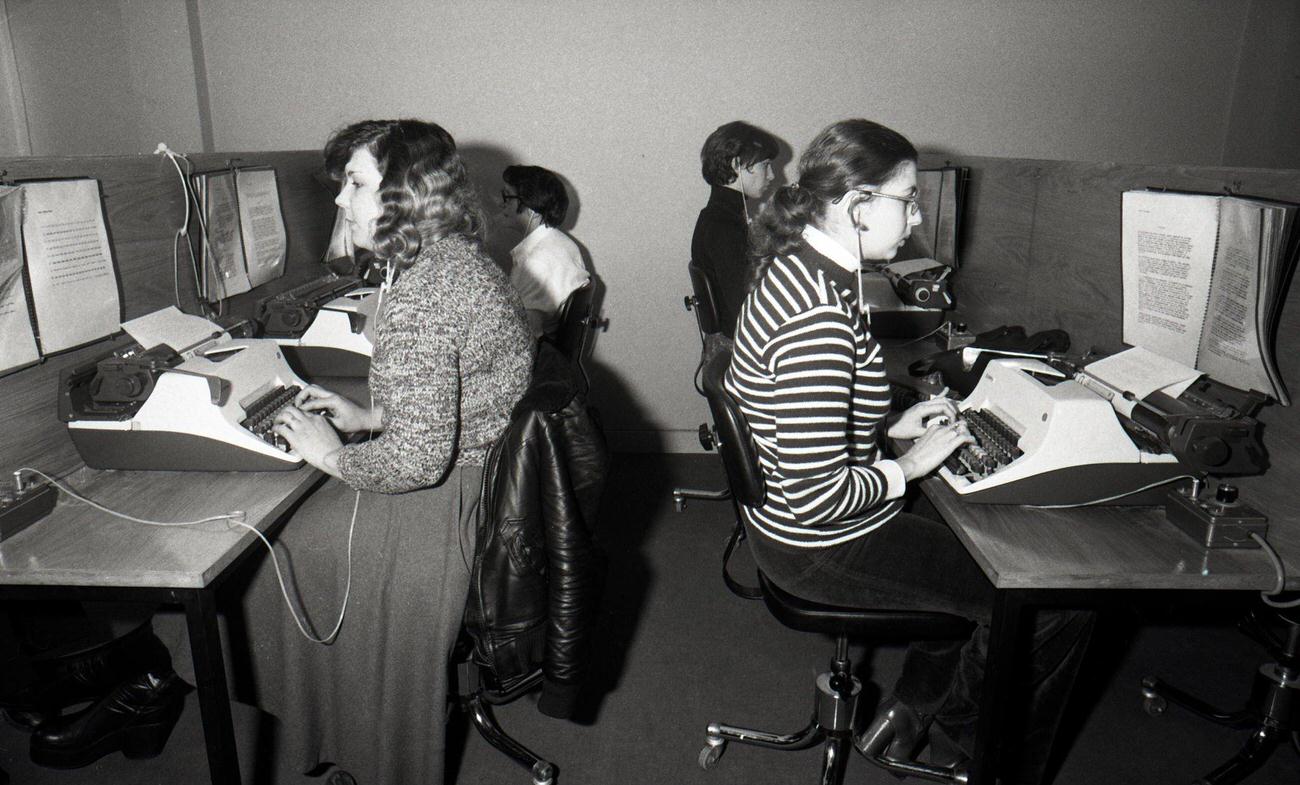 Typing Course, Paris, 1975