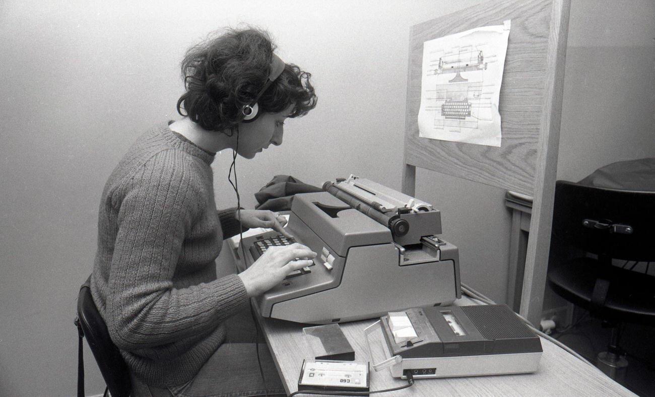 Typing Course, Paris, 1975