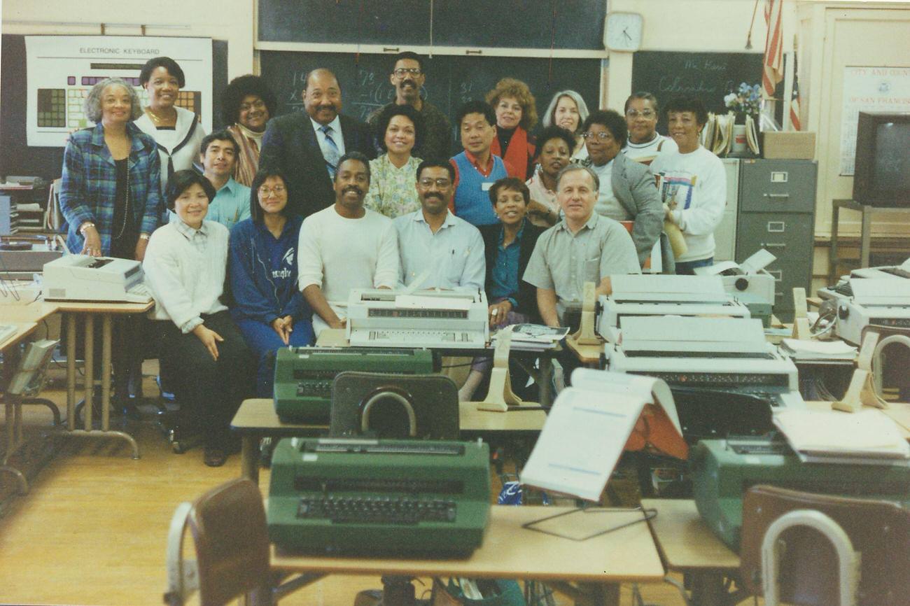 Typing Workshop with Cortez Peters, San Francisco, California, 1980