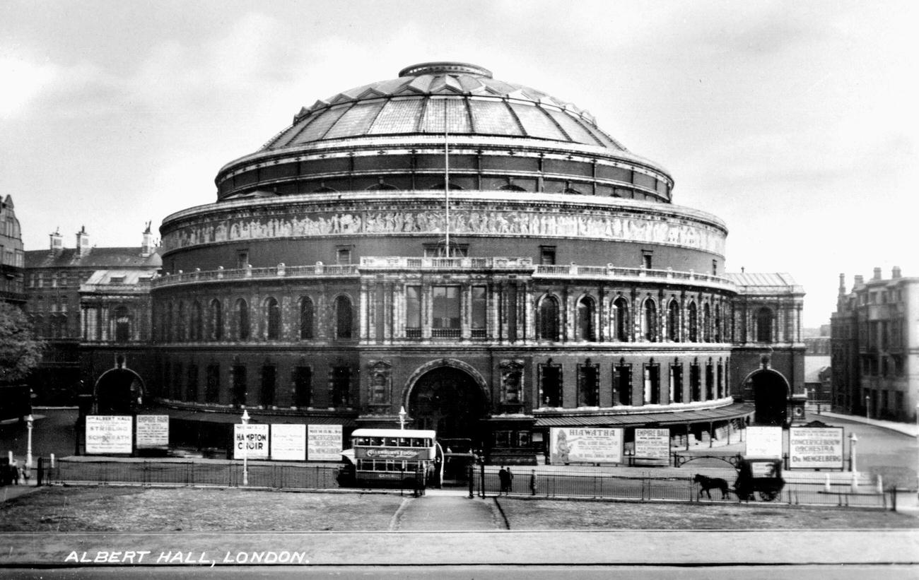 The Royal Albert Hall in Kensington, London, 1900s