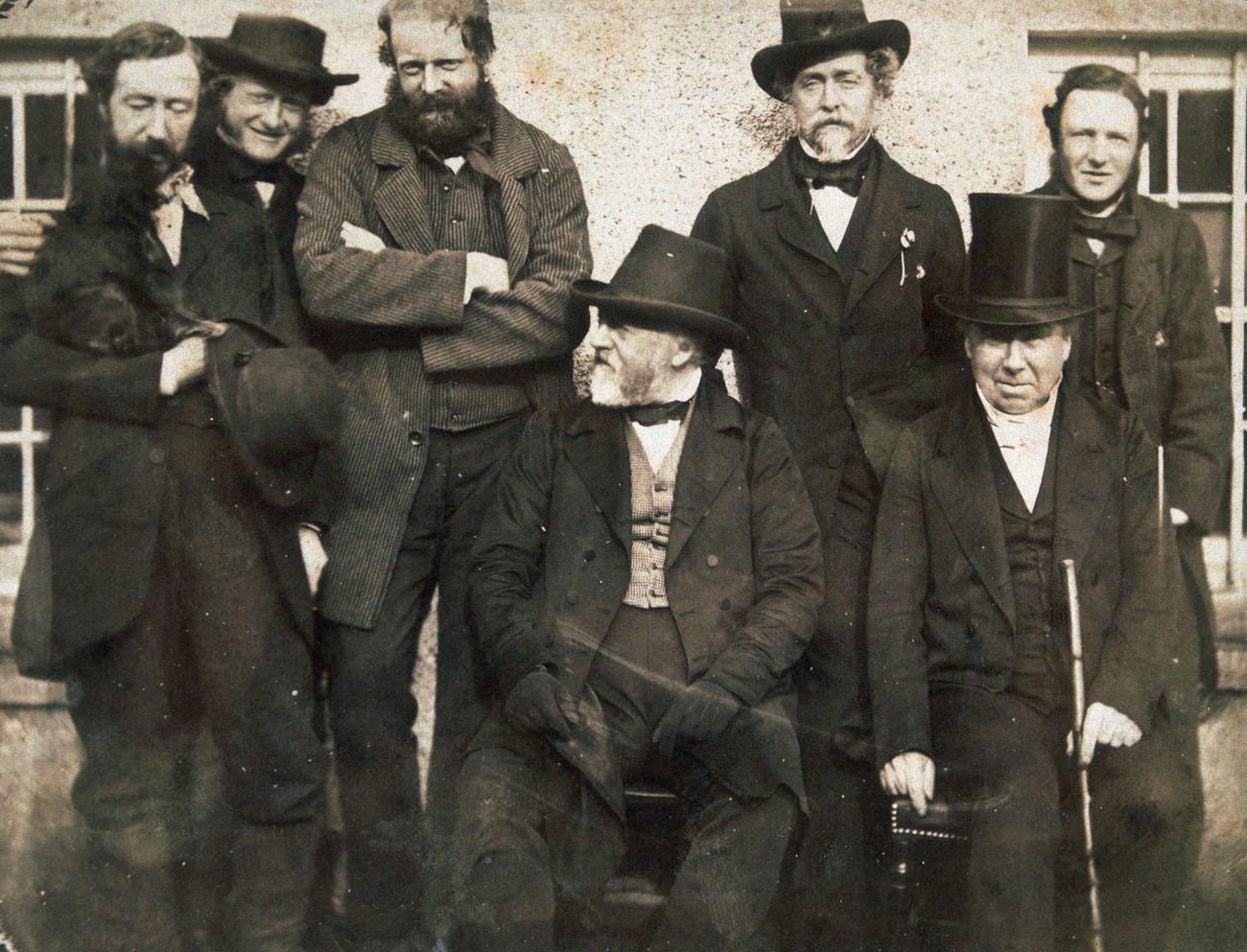 Group of Victorian men.