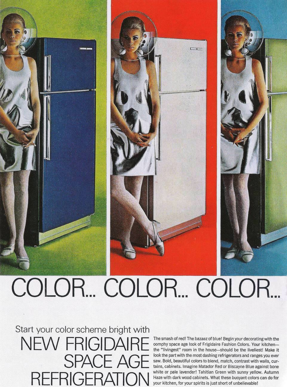 Frigidaire fridge ad, 1966.