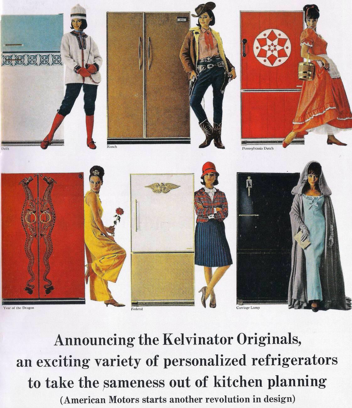 Kelvinator Fridge ad, 1965.