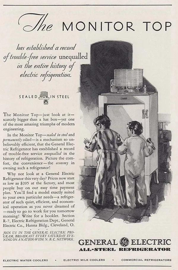 General Electric Refrigerator, 1930.