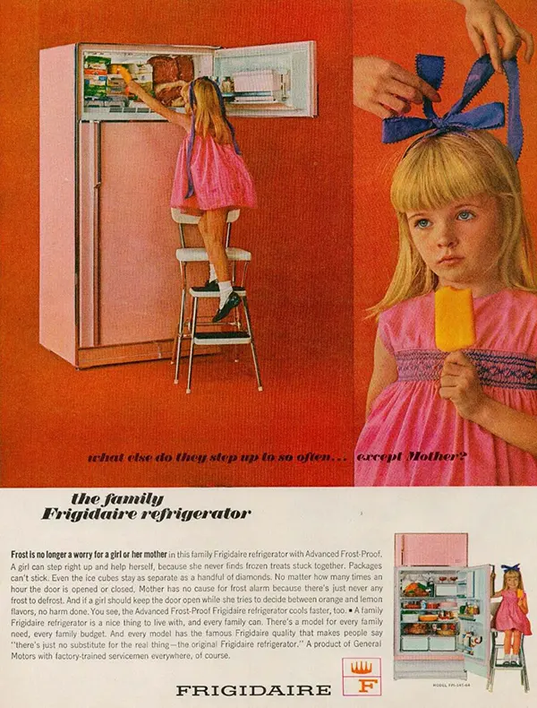 Frigidaire Refrigerator Freezer ad, 1964.