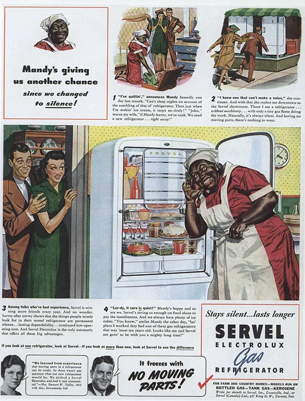 Servel Electrolux Gas Refrigerator ad, 1941.