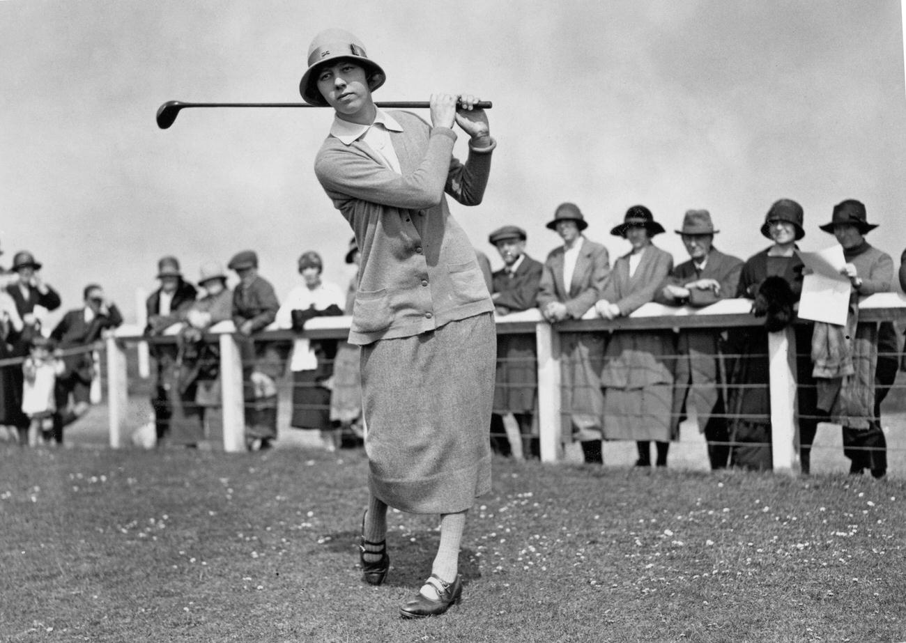 Joyce Wethered at 1925 Women's Amateur Championship, Royal Troon Golf Club.