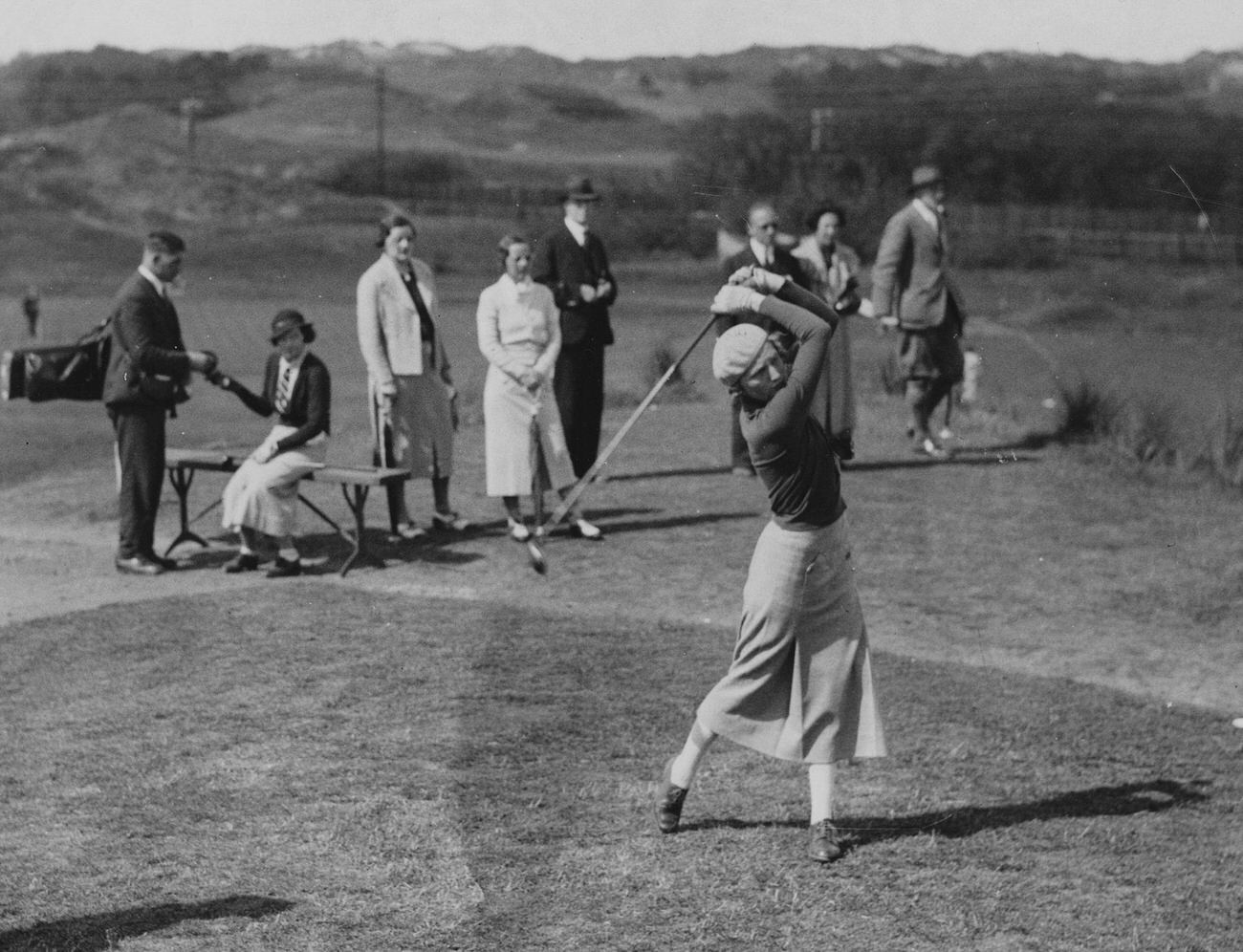 Diana Fishwick during British Women's Open Golf Championship, Southport, May 1936.