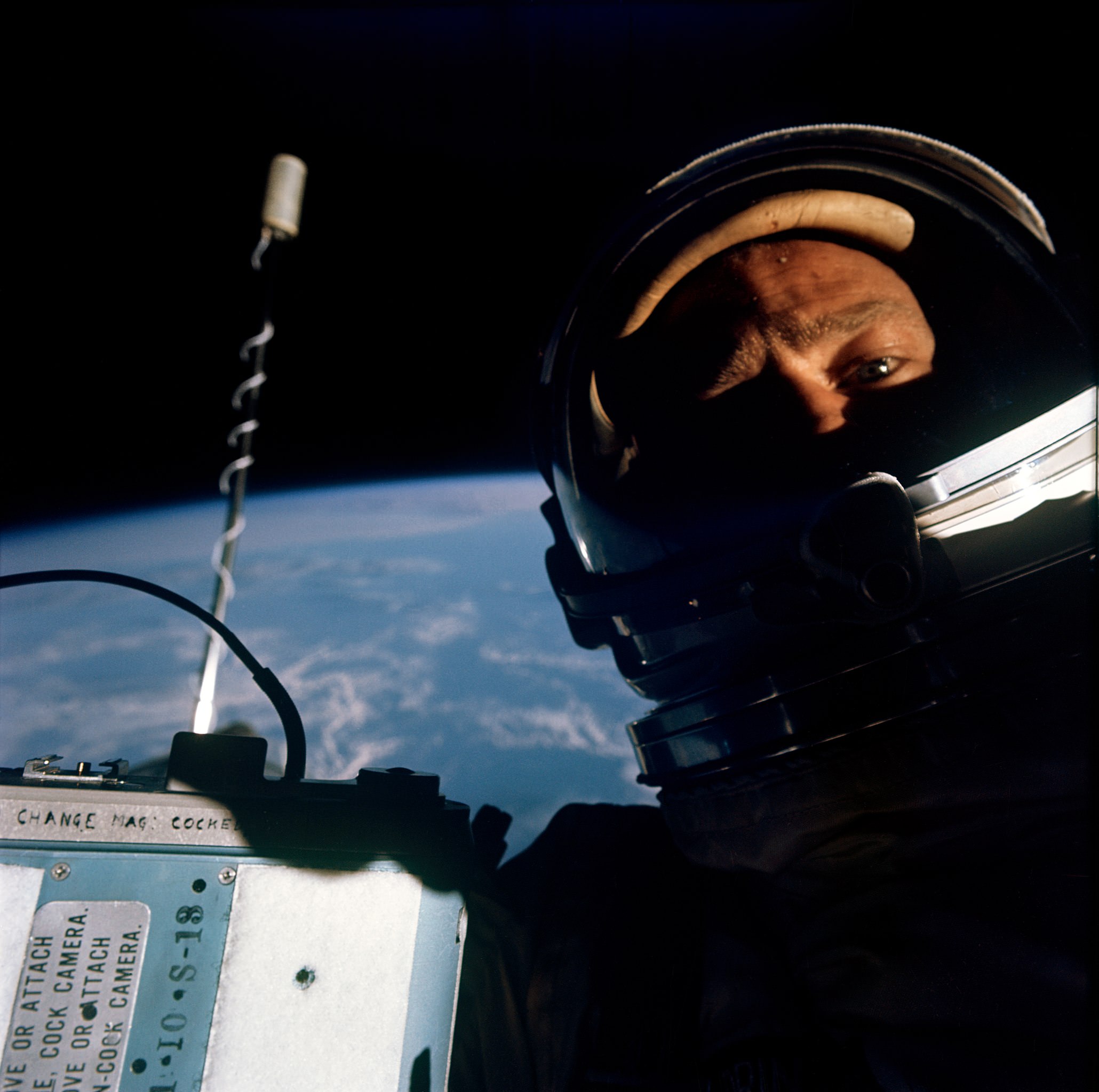 Interesting Story Behind Buzz Aldrin's First Ever Space Selfie Taken on Gemini 12 Mission