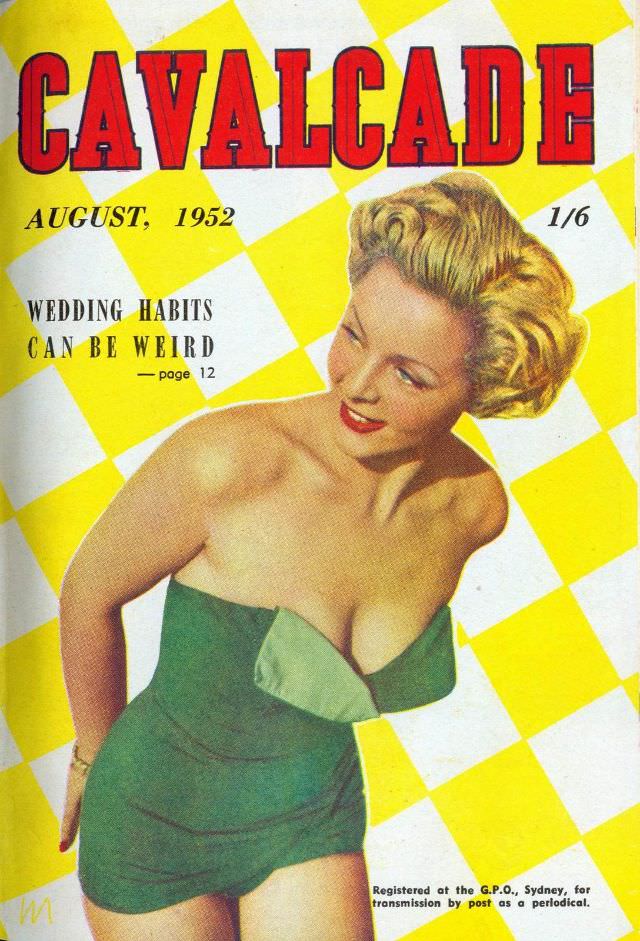 Cavalcade magazine cover, August 1952