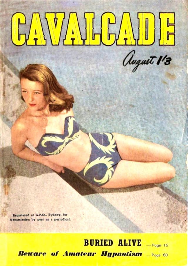 Cavalcade magazine cover, August 1951