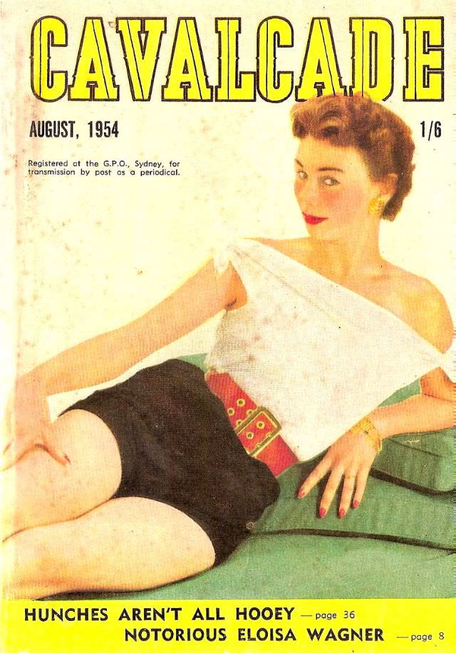 Cavalcade magazine cover, August 1954