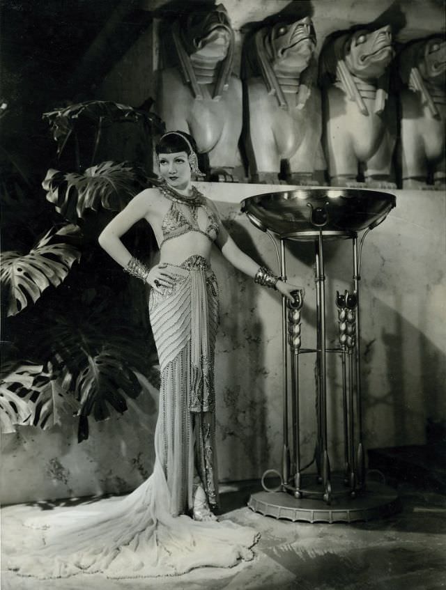 Claudette Colbert in "Cleopatra," 1934.