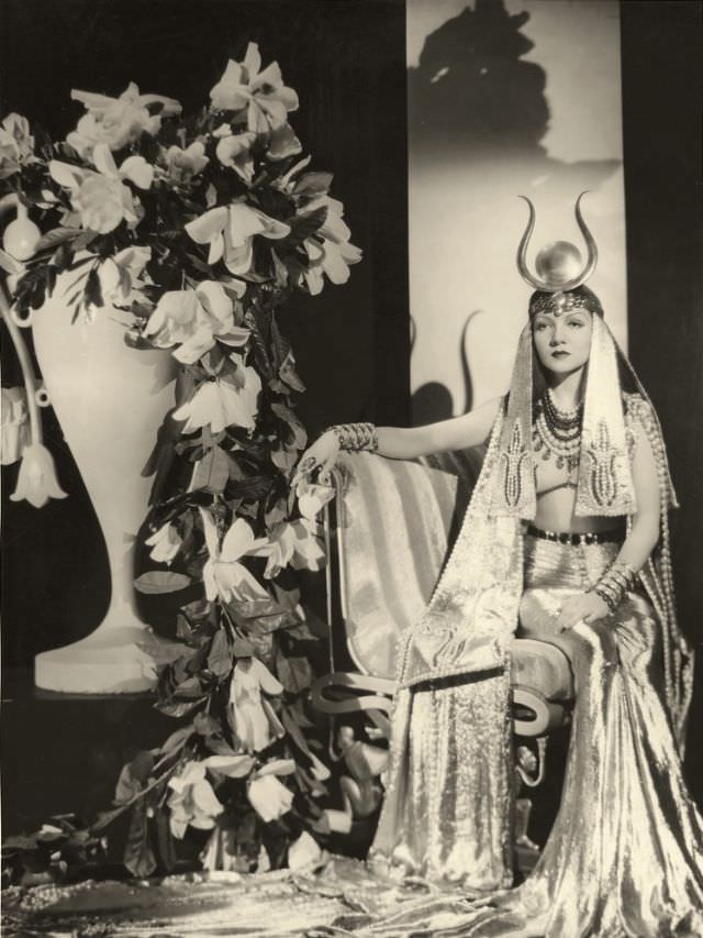 Claudette Colbert in "Cleopatra," 1934.