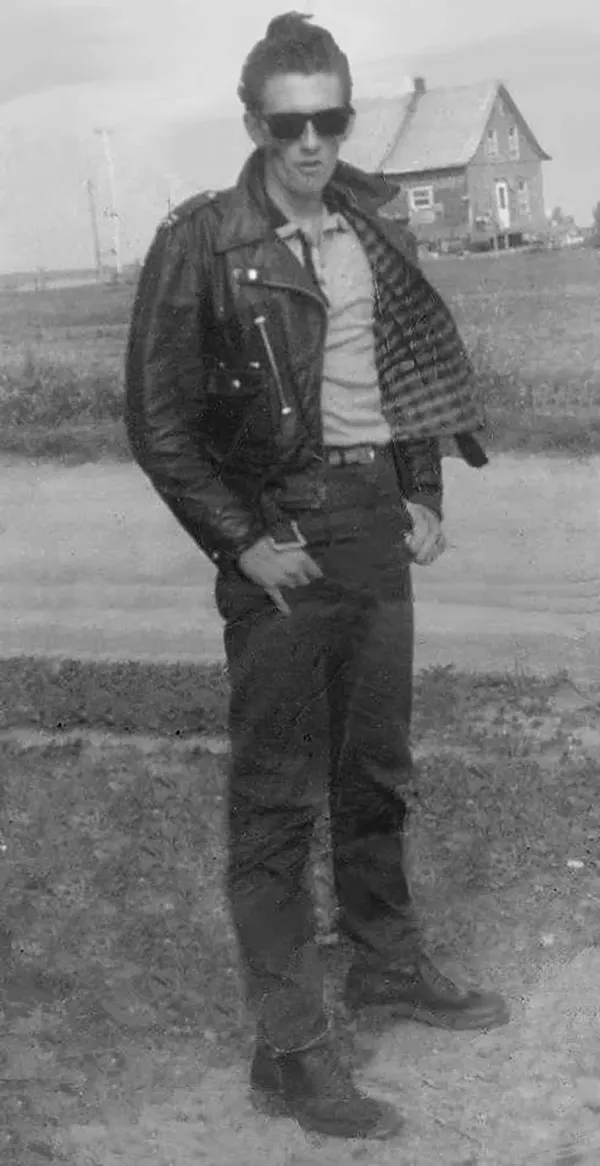 North American greaser from Quebec, Canada, circa 1960.
