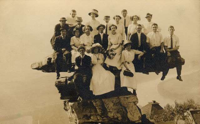 Umbrella Rock on Lookout Mountain in Tennessee, 1900s